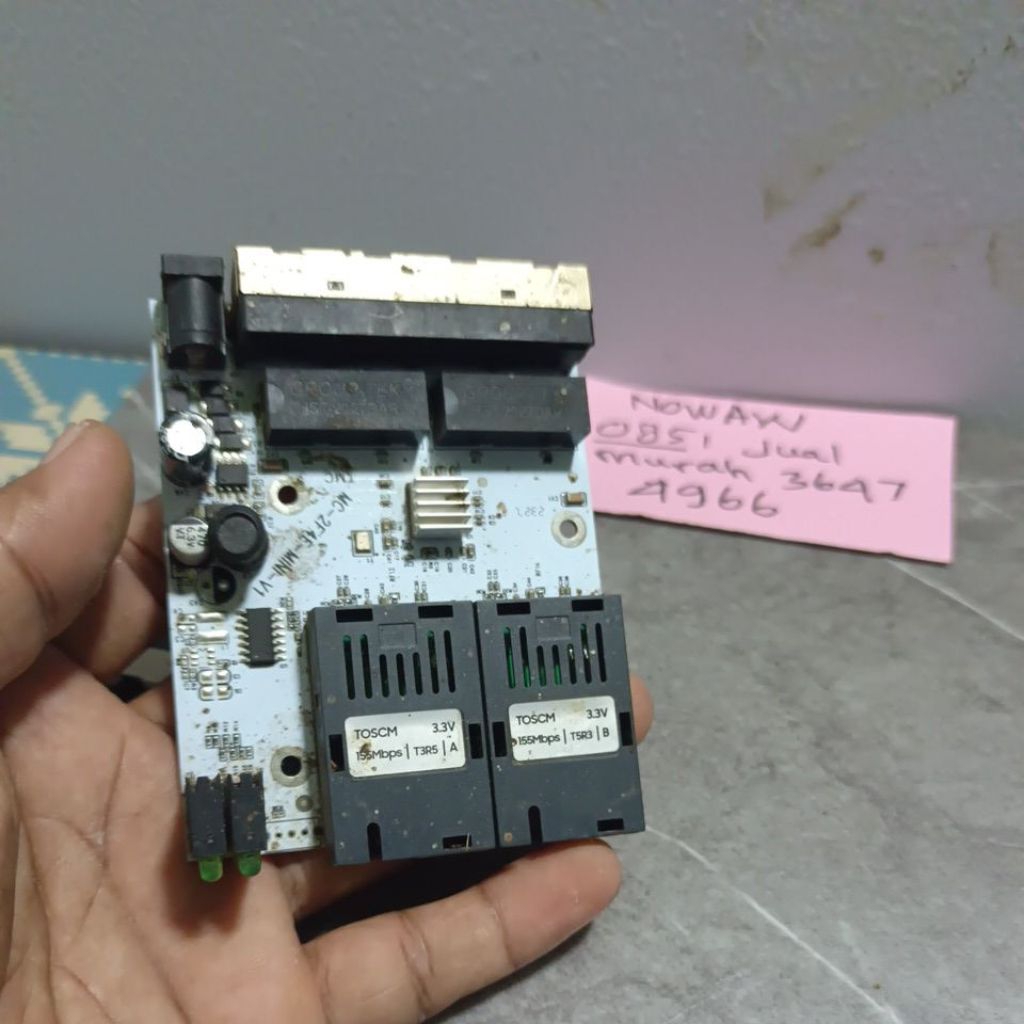 paket dua HTB 2 FO Converter 2 port FO AB 4 Port LAN