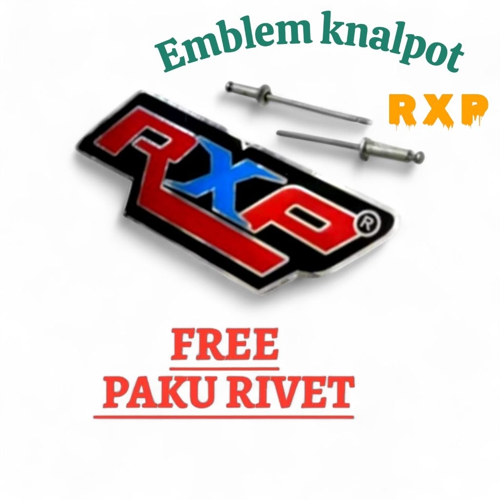 emblem knalpot RXP RACING MUFFLER free Paku rifet