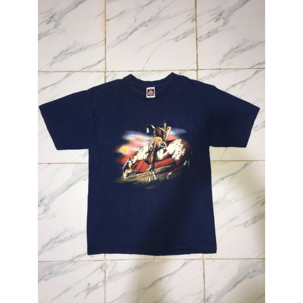 Vintage 3D The Mountain Indian Tshirt