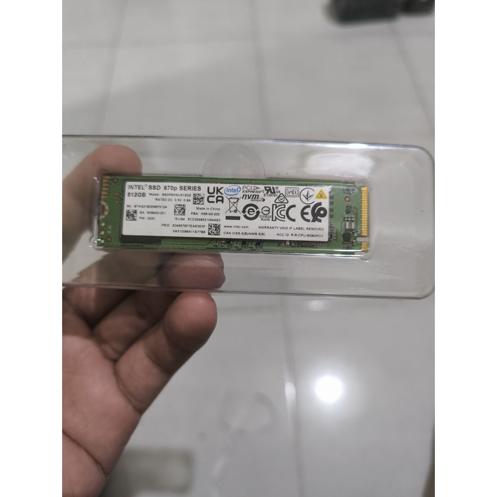 SSD INTEL NVME 670P 512 GB Windows 11 ready