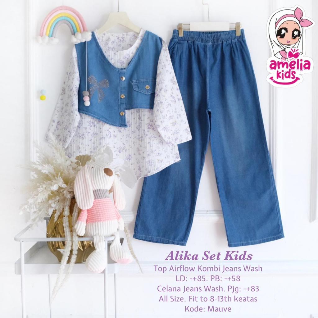 Pakaian Anak HQ ALIKA SET From AMELiA KIDS FASHION STORE