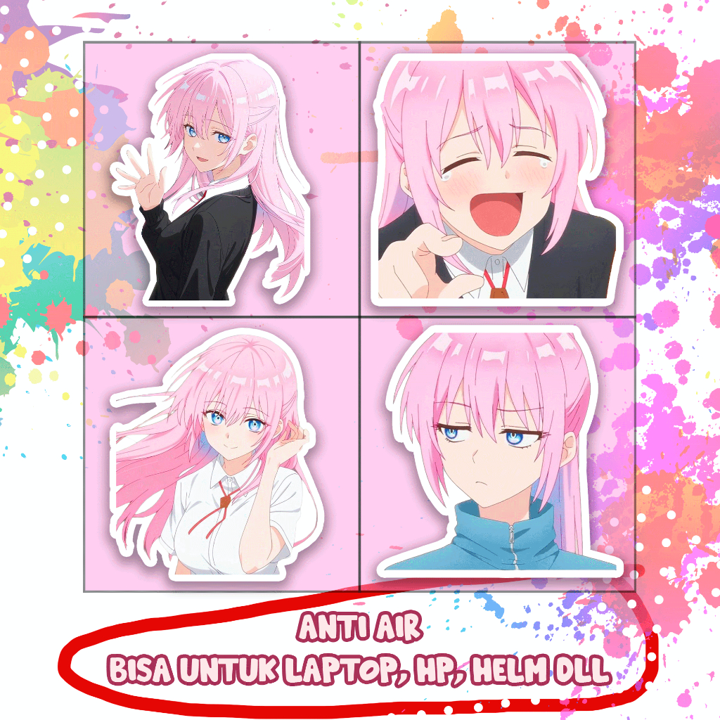 Stiker Shikimori Miyako Shikimori Not Just A Cutie, Sticker Lucu Murah