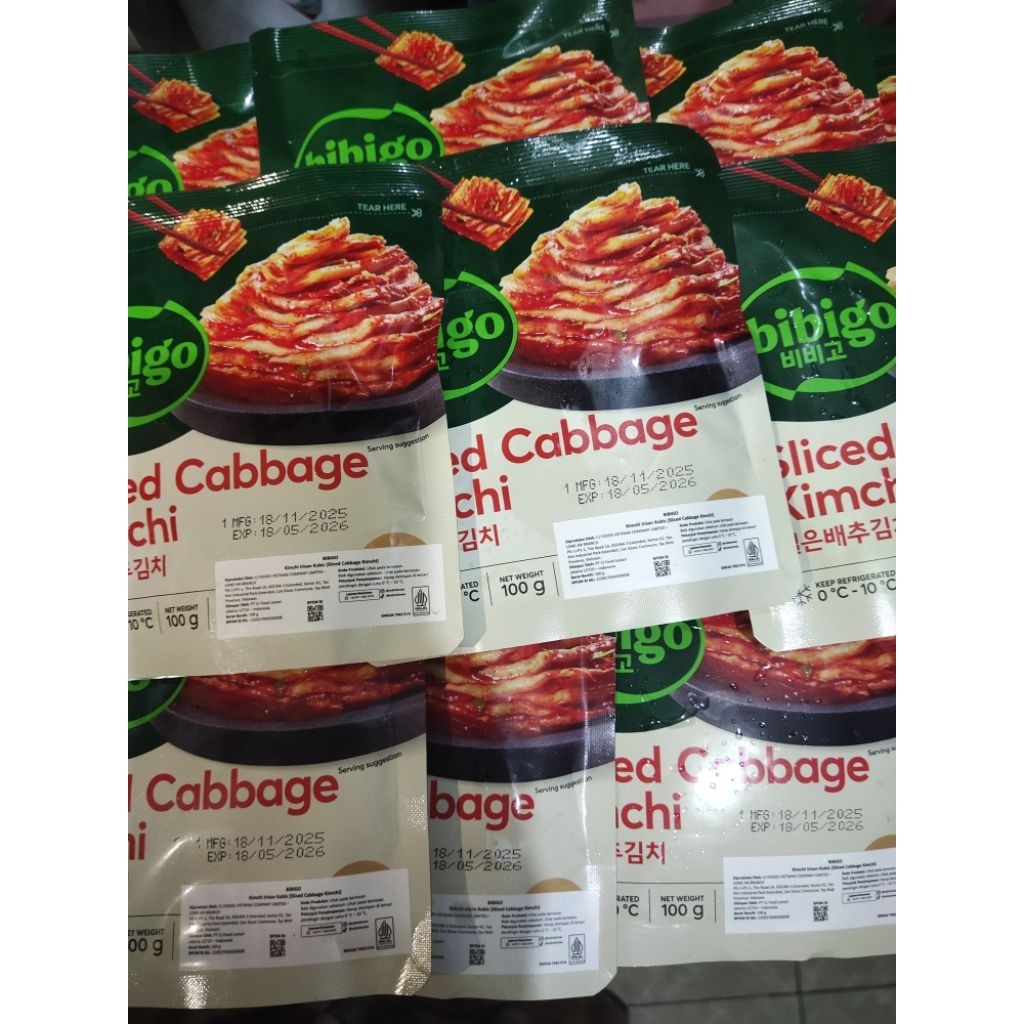HALAL BIBIGO SLICED CABBAGE KIMCHI 100 GR