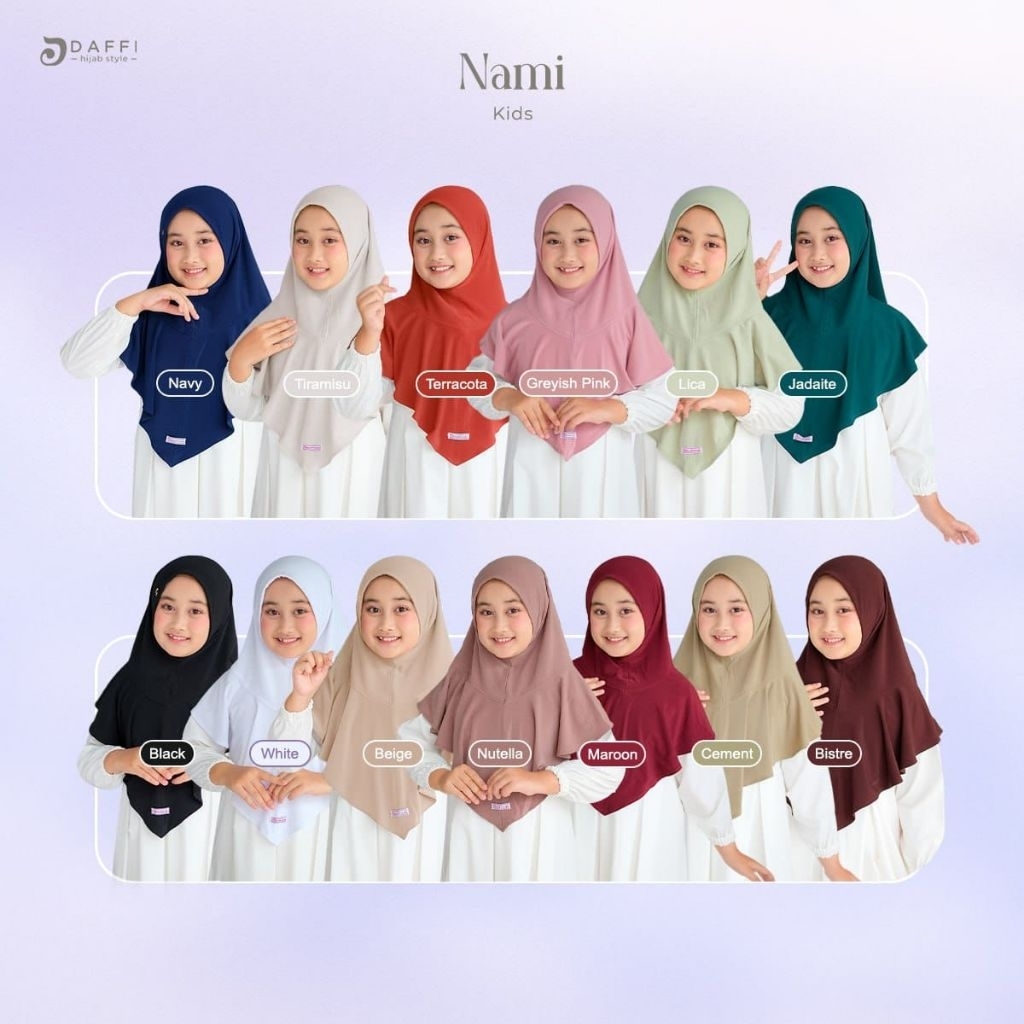 Jilbab Anak Daffi Hijab Nami Kids