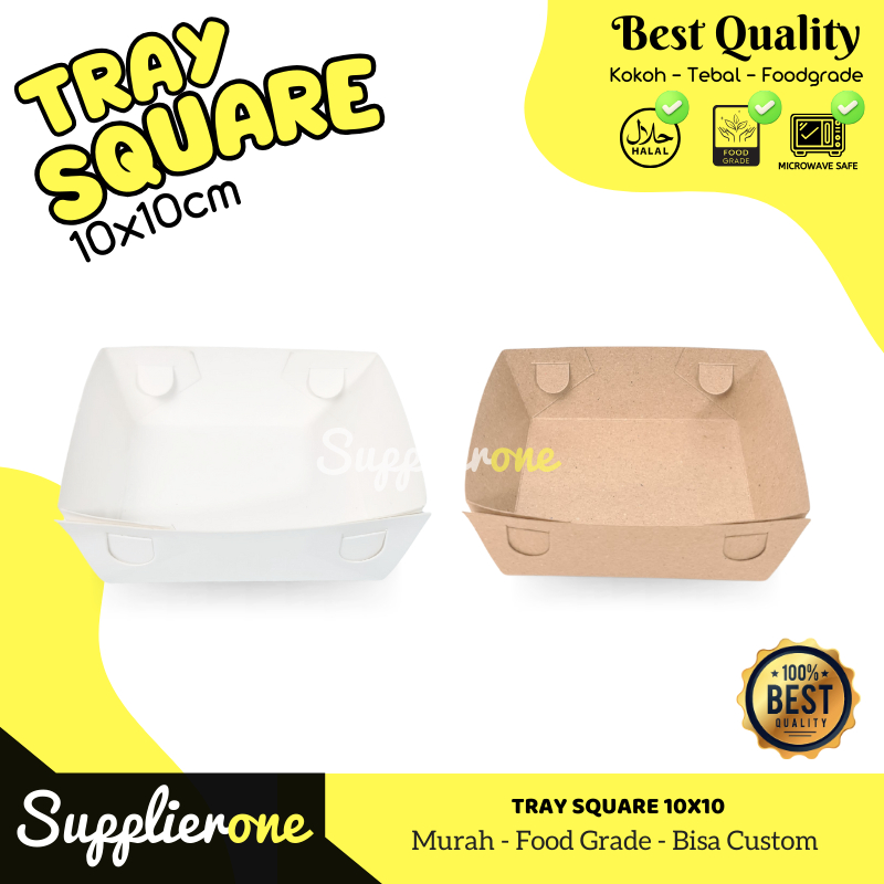 Paper Tray makanan, Tempat Burger, Tempat Kentang Goreng, Box Burger & Kentang