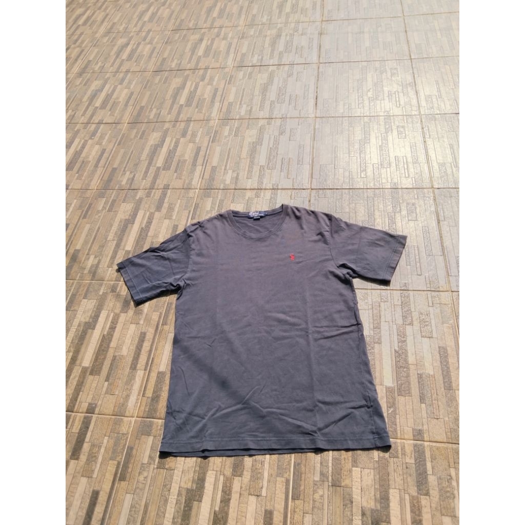 T-SHIRT POLO RL NAVY RED LOGO