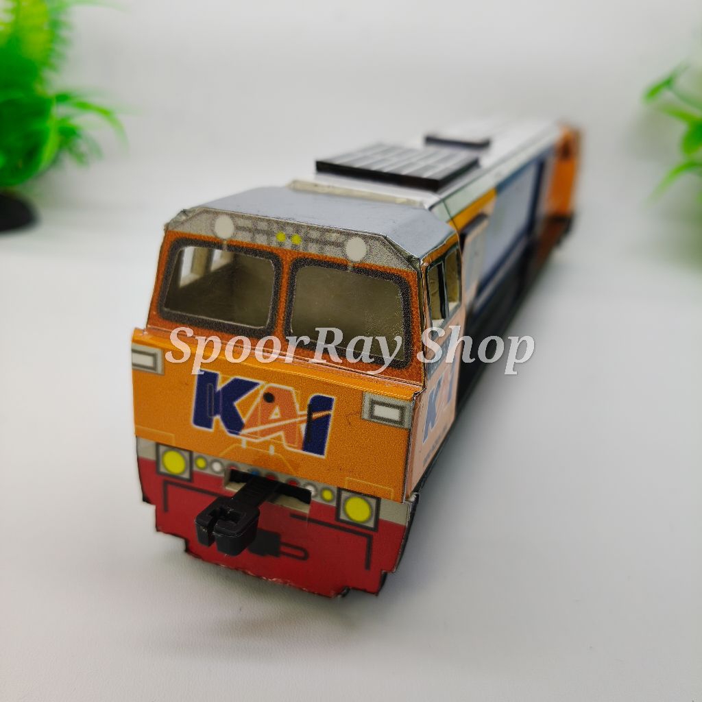 MINIATUR LOKOMOTIF CC 206 BIRU ORANYE