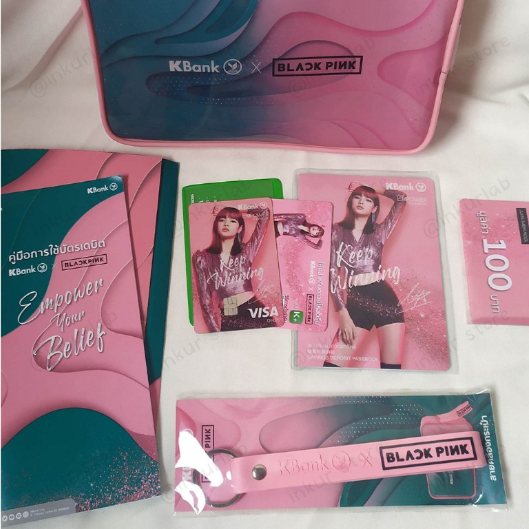 [OFFICIAL] RARE LISA Blackpink KBank Collection Card Completed Set