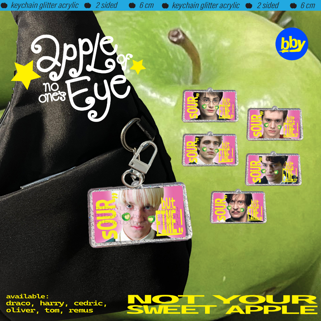 bibyol Harry Potter Draco Cedric Tom Oliver Remus Keychain Sticker Button Pin Fanmerch Fanmade