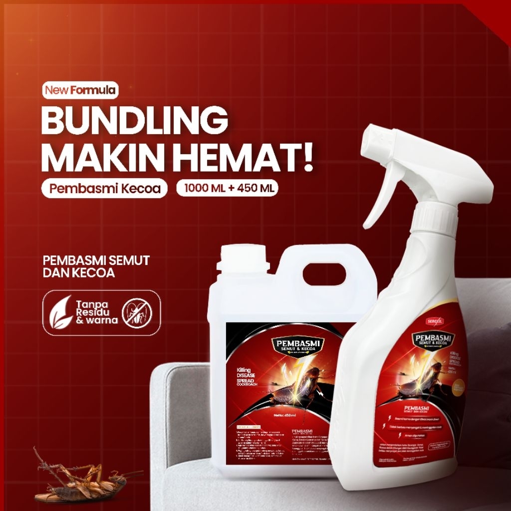 Seroxil ANTI SEMUT Semprotan Spray Cairan Obat Pembasmi Koloni Serangga Semut & Kecoa Paling Ampuh