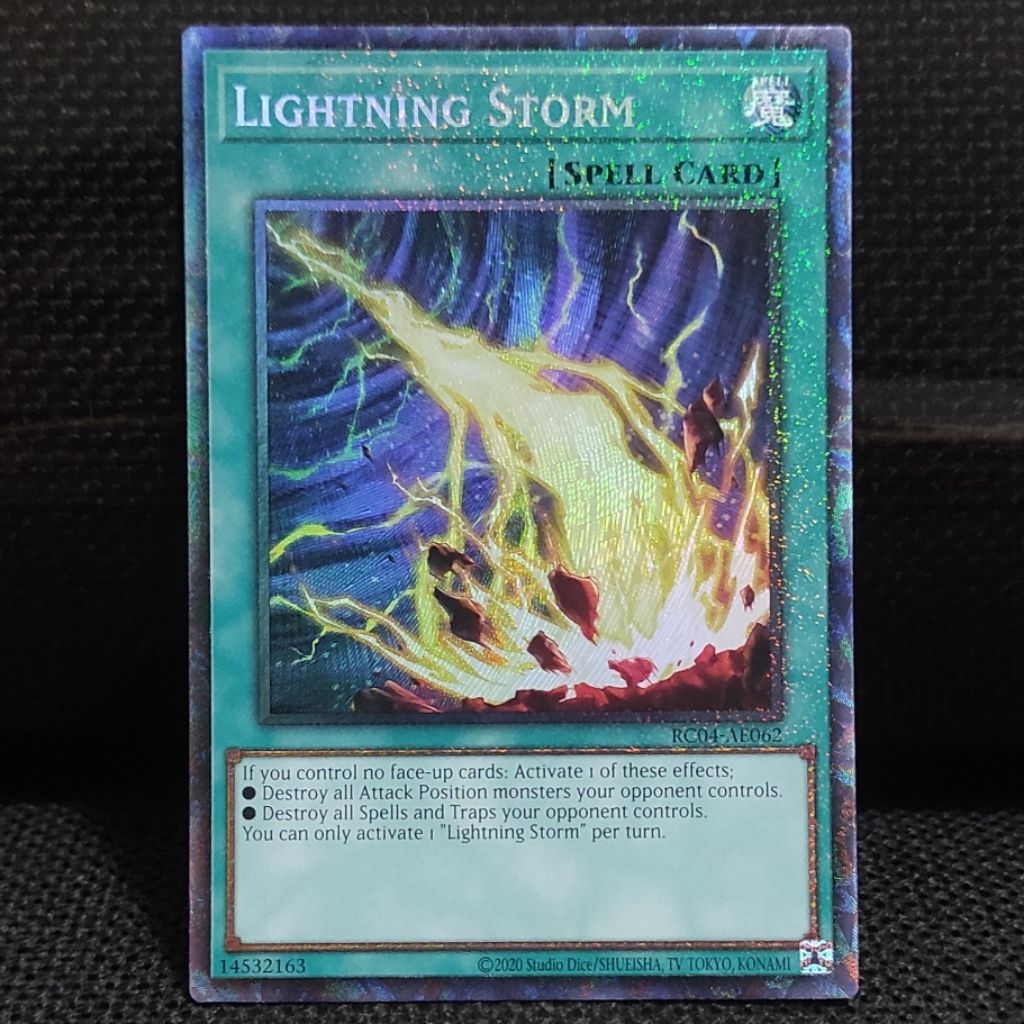 Kartu Yugioh TCG / OCG AE Lightning Storm Ultra / Secret / Collector Rare UR SE CR ORI RC04 MP22 NM