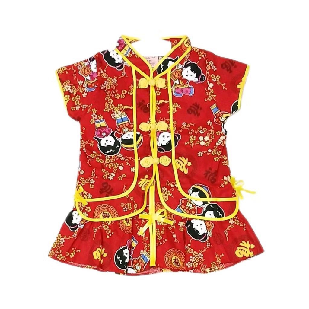 SETELAN BAYI CINA 0-3 TAHUN SETELAN CINA ROK LURUS SANGHAI IMLEK BAJU CINA