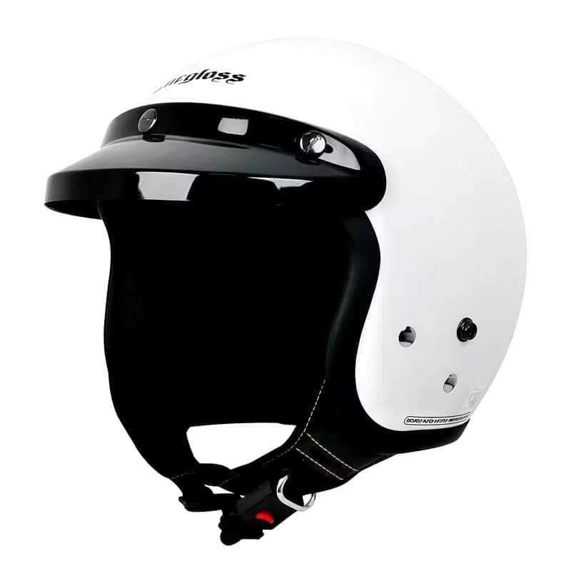 Helm Bogo Retro Honda Gank Gl Series Terbaru Kaca Datar Kaca Cembung Pet Pendek/Helm Half Face Dewas