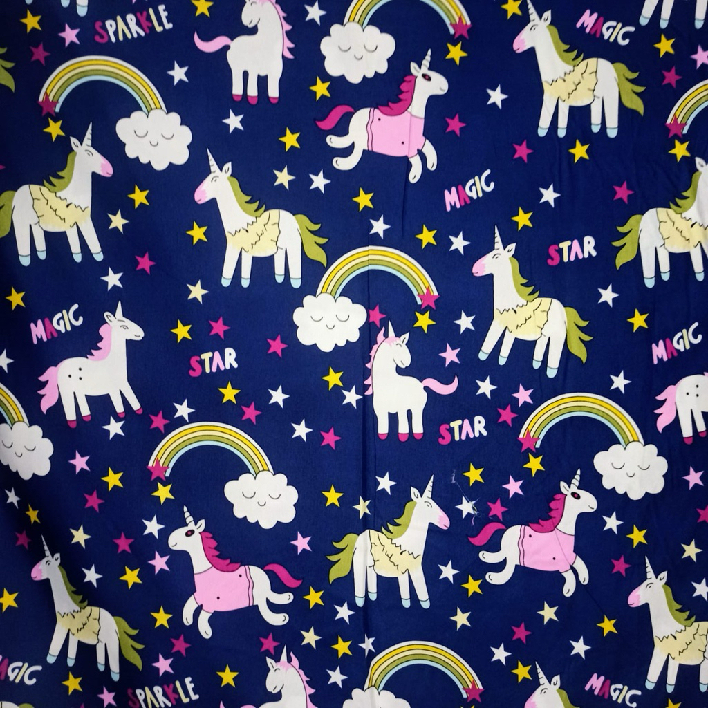 BAHAN KAIN KATUN METERAN PIYAMA SPREI GORDEN LEBAR 2,4 Meter