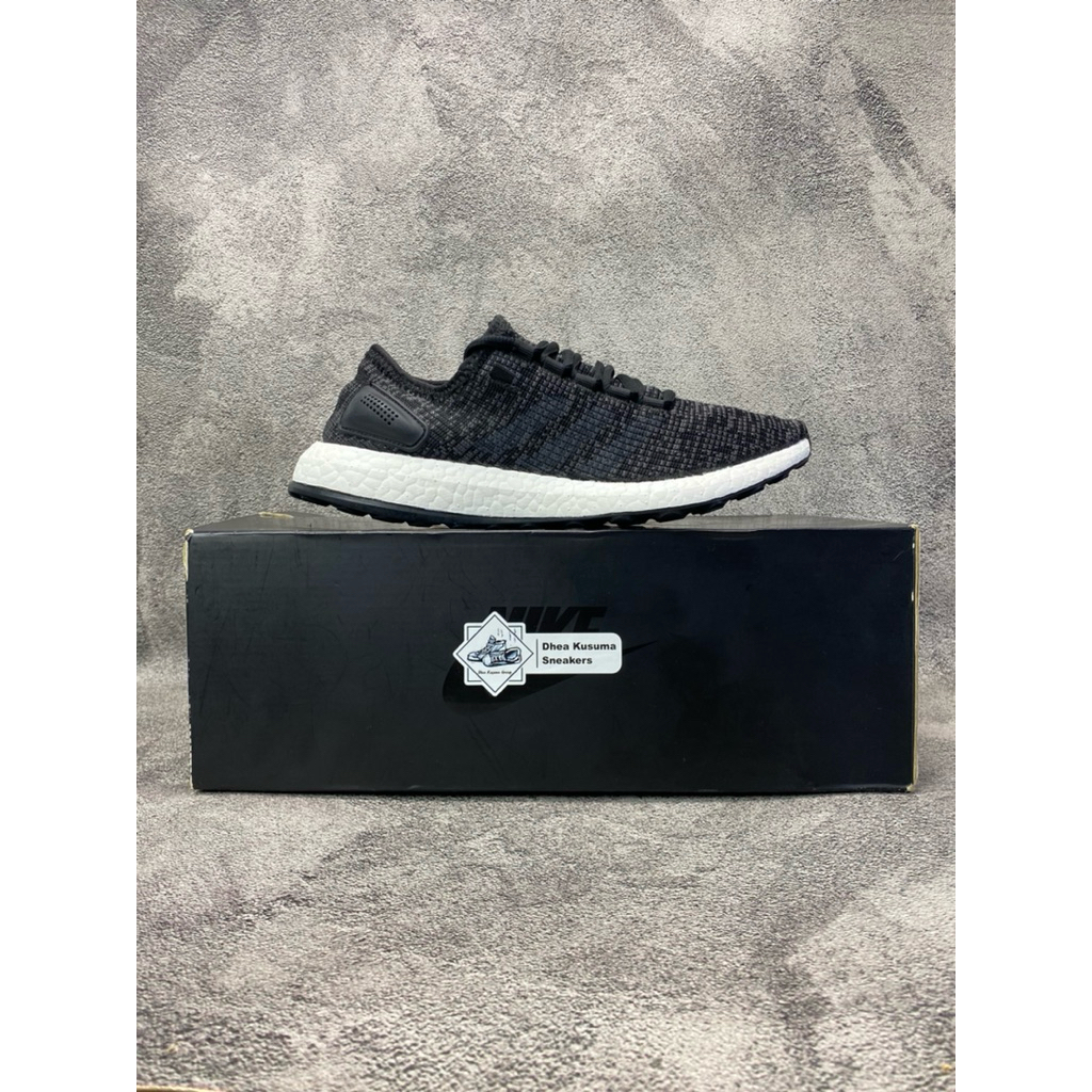 Sepatu Second Adidas Pureboost “Core Black”  Size 40 Insole 25 CM  Original Guarantee 100%