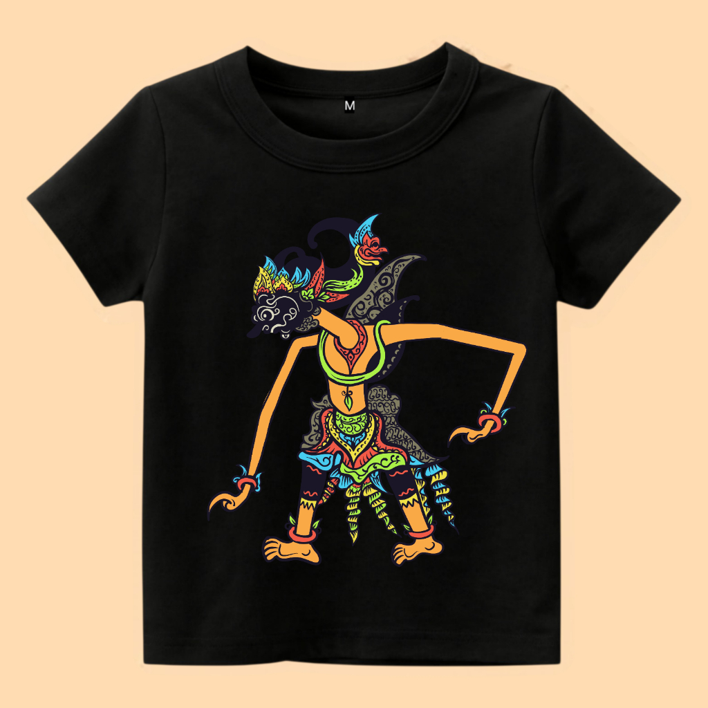 Baju kaos anak wayang karakter Gatot kaca