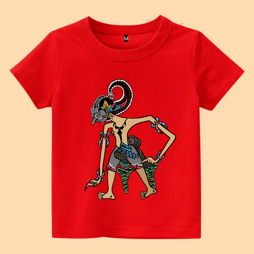 Baju kaos anak wayang karakter bima