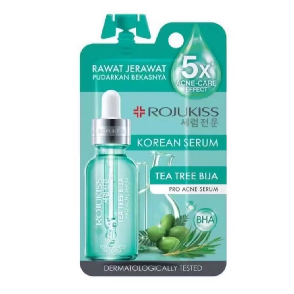 Serum Wajah ROJUKISS Tea Tree Bija Pro-Acne 8ml - Bantu Atasi Jerawat & Bekasnya