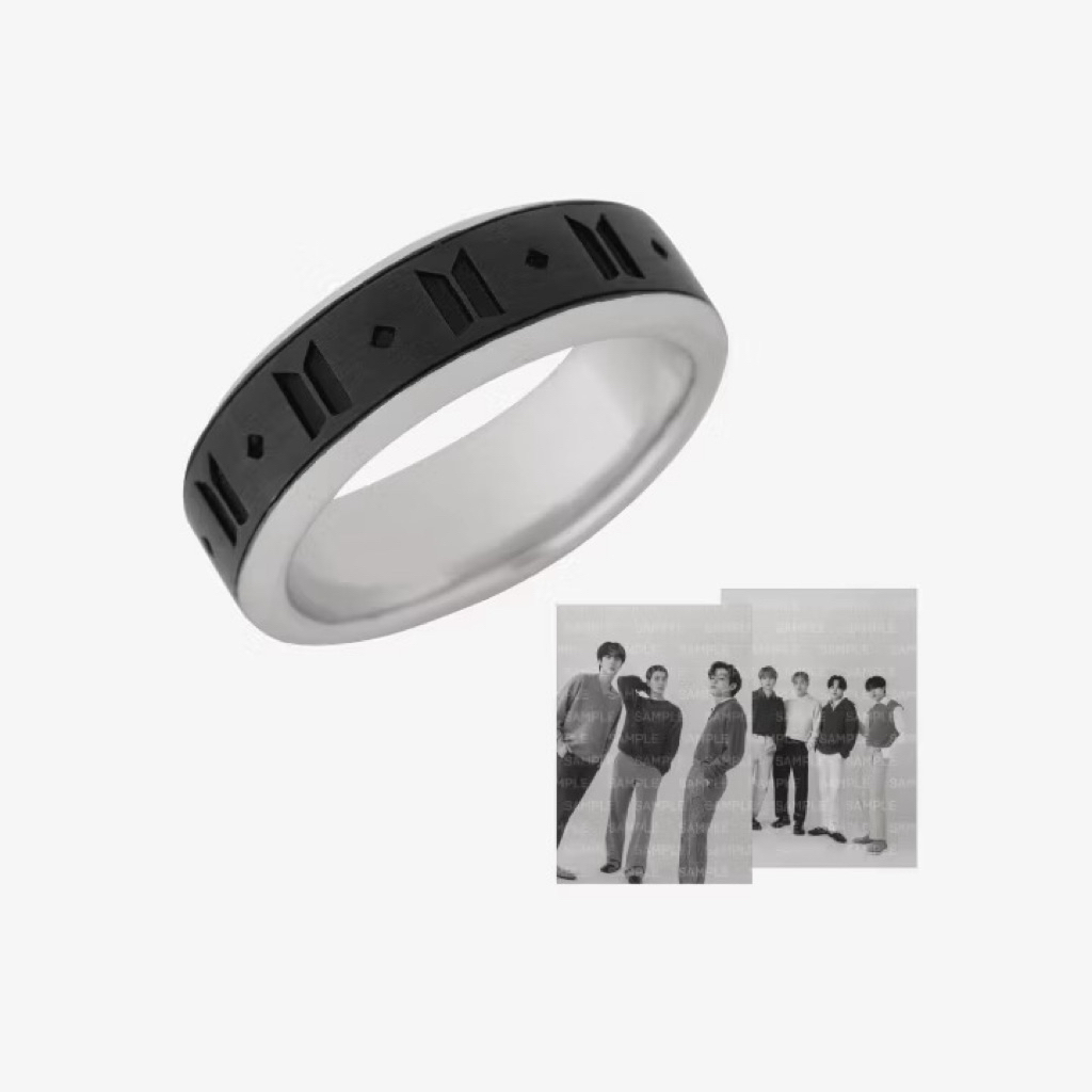 BTS Monochrome Black Ring