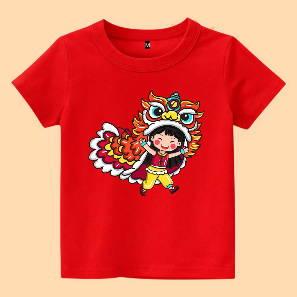 Baju kaos anak barongsai lucu
