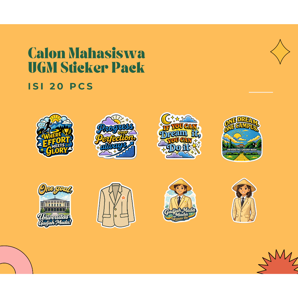 Sticker PTN Universitas Gadjah Mada - calon mahasiswa UGM