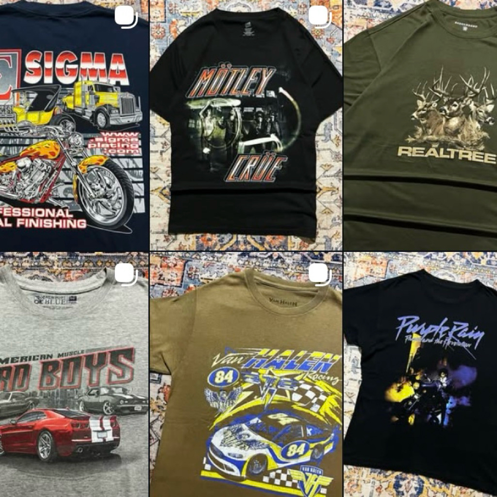 Kaos Vintage Art Graphic USA 90s