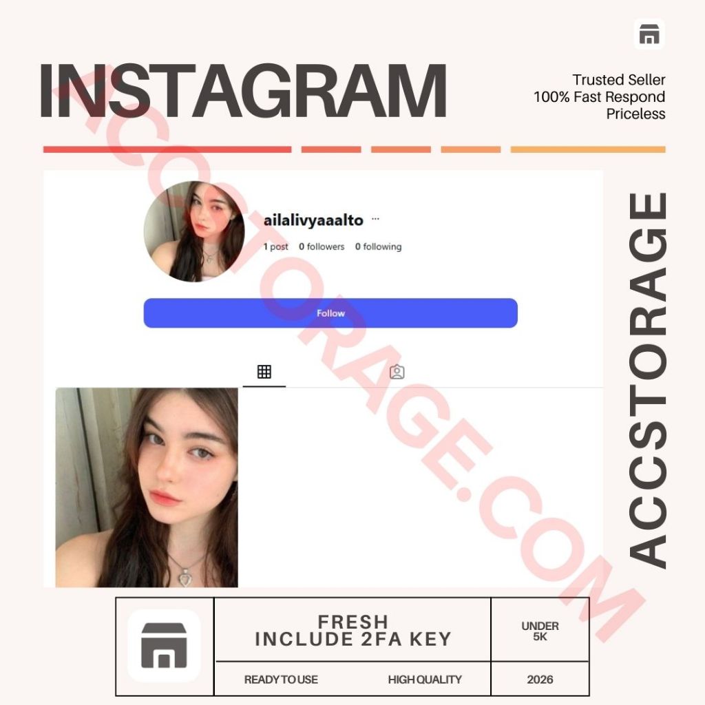 Akun Instagram (IG) Fresh (Kosongan , Polosan) 2FA No Shadow Ban ( High Quality )