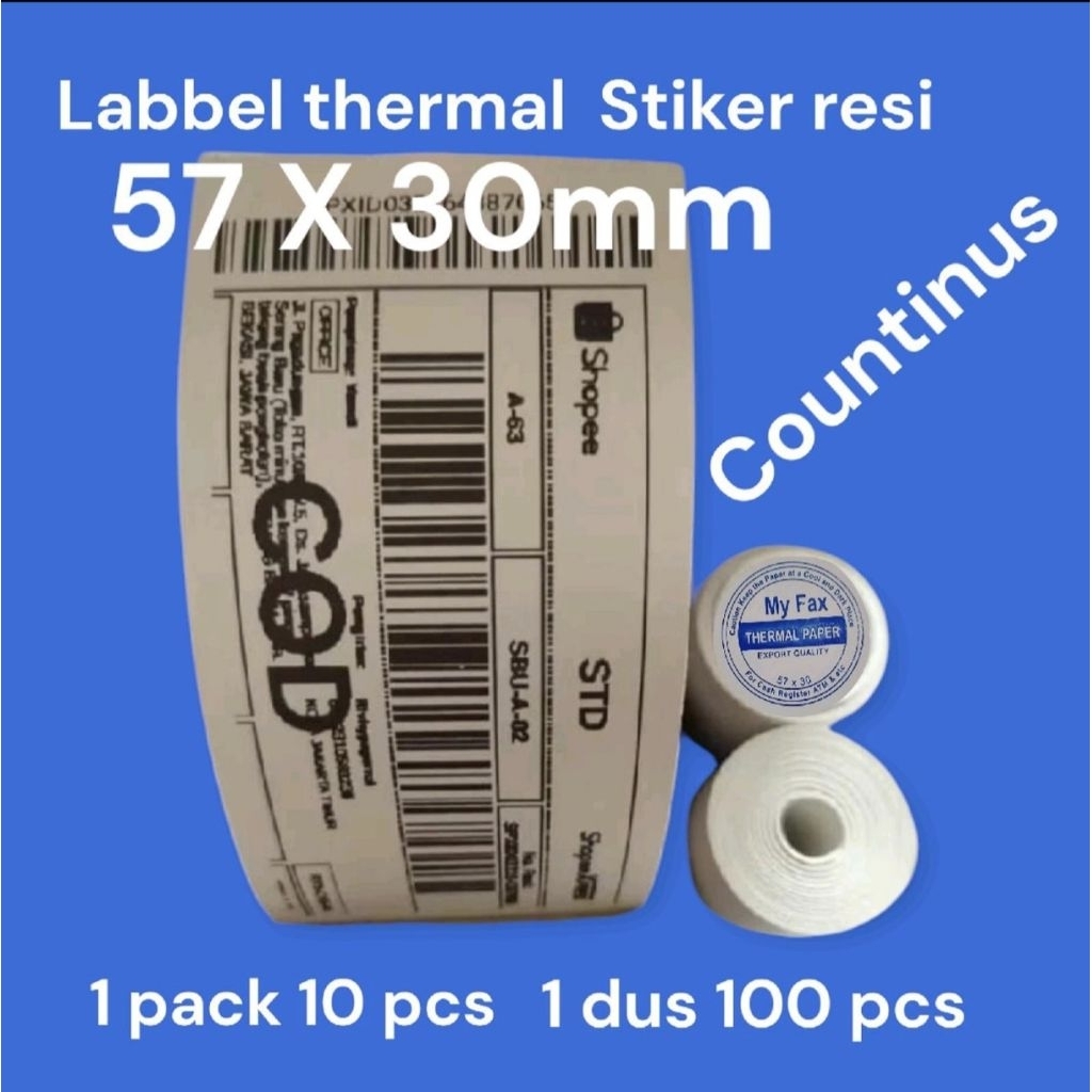 label stiker thermal 58/57x30mm