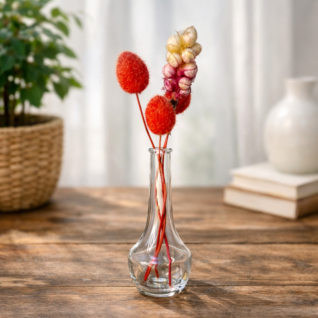 Vas Mini Vas Kaca Kecil Vas Bunga Minimalis Vas Kecil Vas Bunga Kering Vas Aestetik Vas Cantik