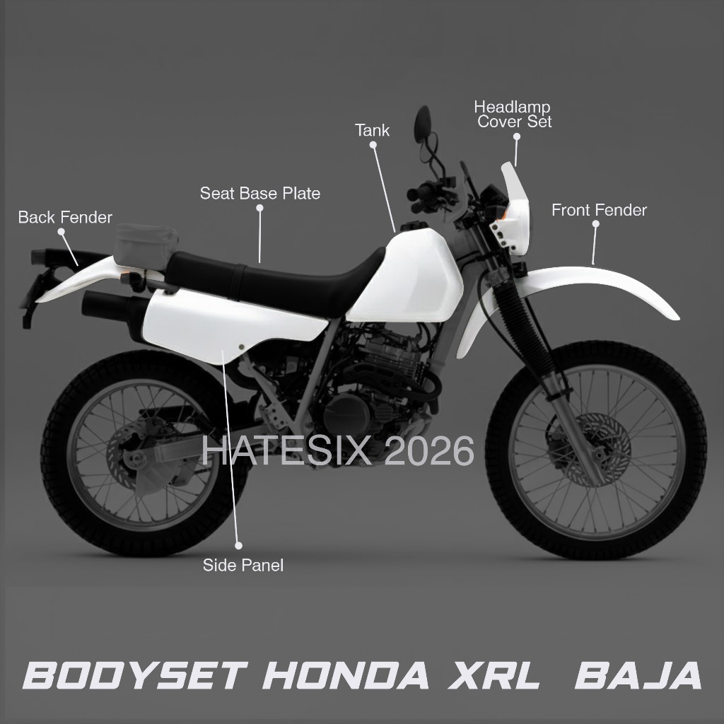 Bodyset Honda XLR BAJA Hatesix