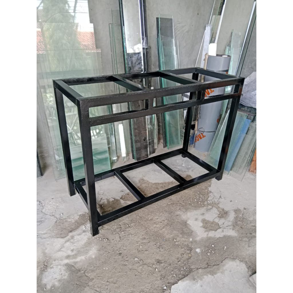 meja aquarium besi hollo -meja hollo