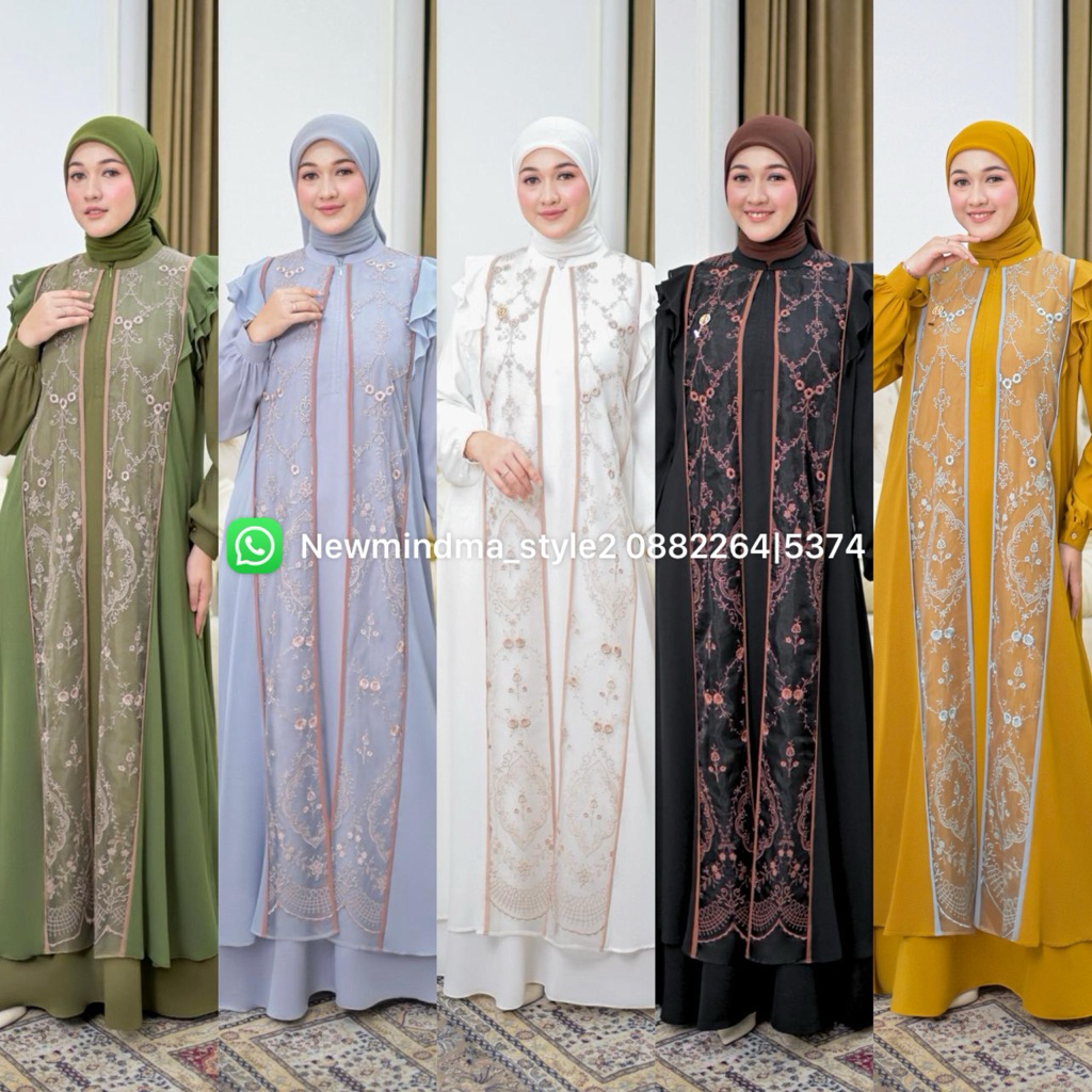 Ready Dress Premium Original NINOS Gamis Terbaik Casual Terlaris