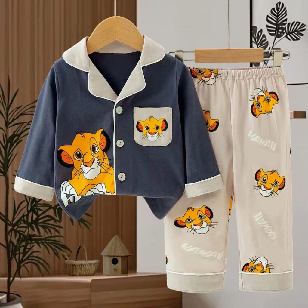 piyama Brand jijibeier size 7-9 tahun tingkat 3