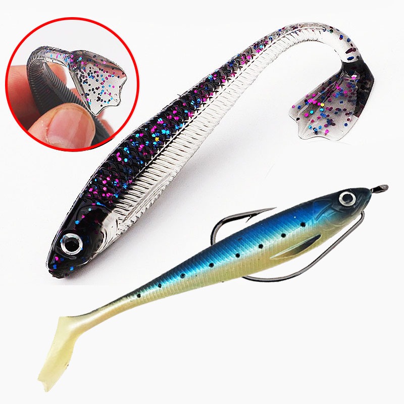 TERBAIK SOFTLURE EKOR BEBEK 7CM UMPAN PANCING COCOK UNTUK GABUS TOMAN TERMASUK WORMHOOK BERKUALITAS