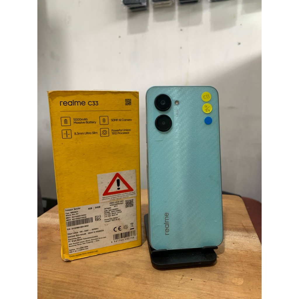 REALME C33 4/64 GB second fullset