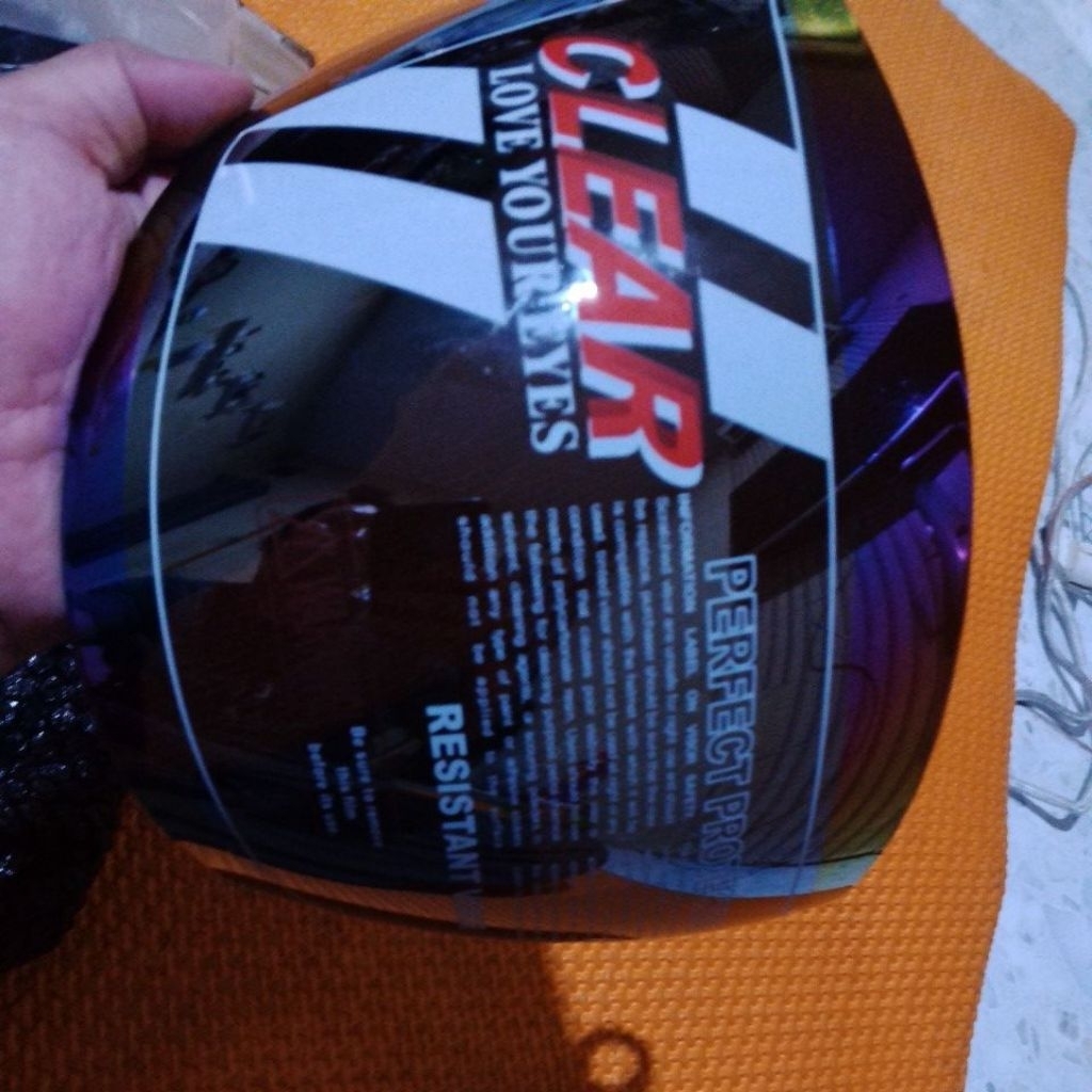 visor helm kaca helm NHK asli original edisi salah beli