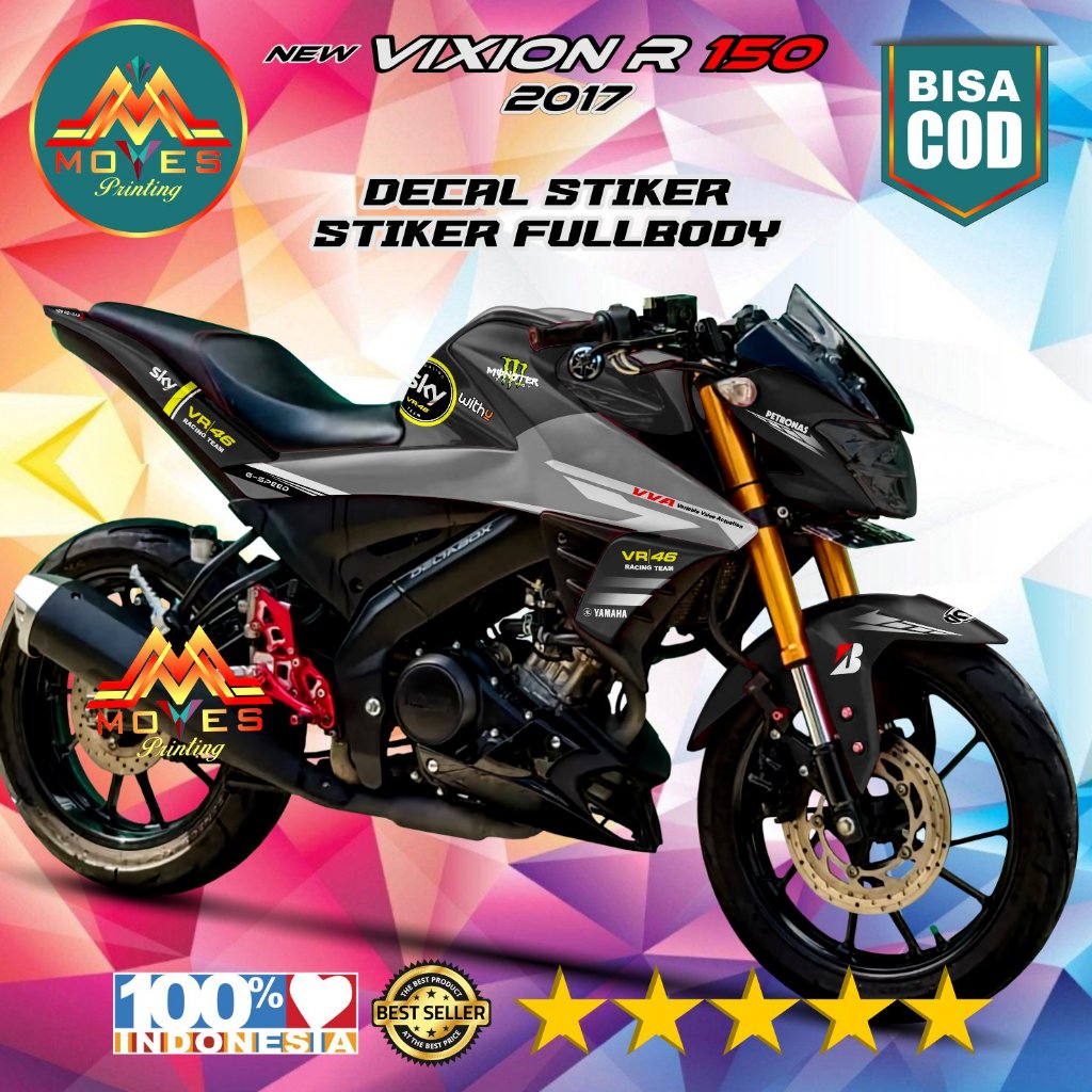 promo decal stiker motor yamaha vixion r full body stiker motor vixion r sky stiker motor vixion r s