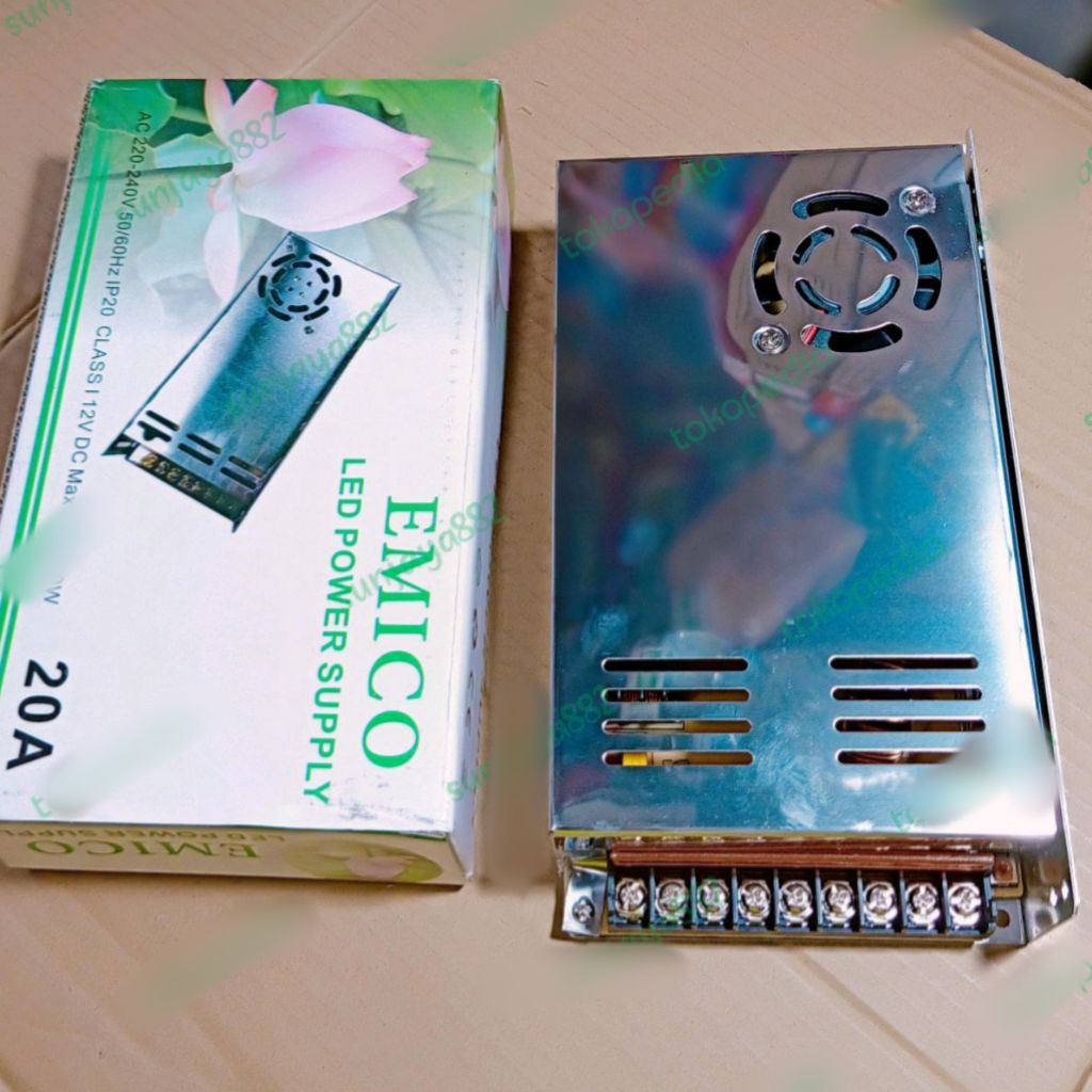 TRAFO 20 AMPERE TRAFO POWER SUPPLY JARING EMICO 12VOLT/ SNI