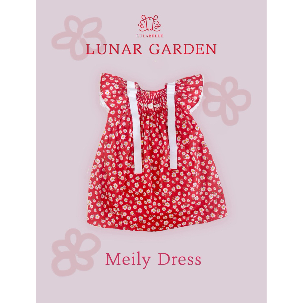 Lulabelle - Meily Dress - Hand Smocking and Embroidery Dress for Baby and Kids