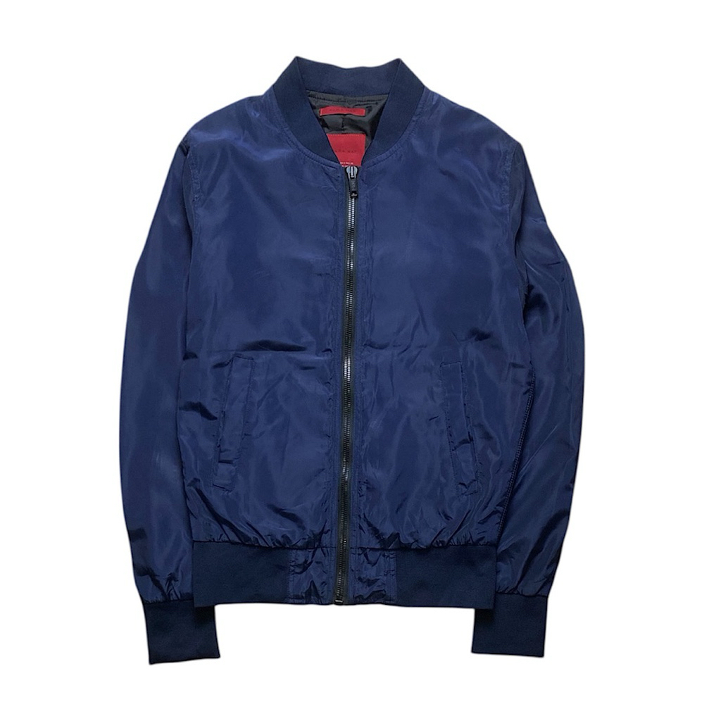 Zara Man navy bomber jaket second