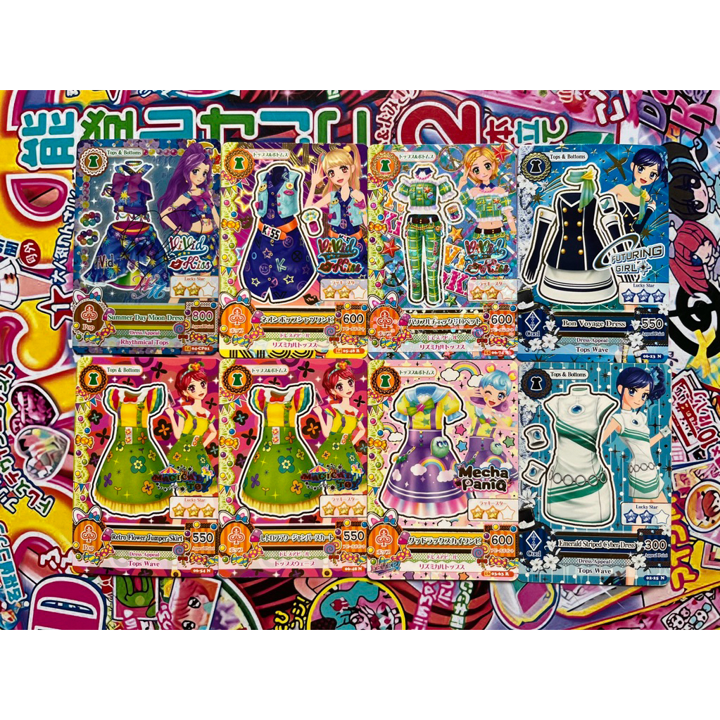 Kartu Aikatsu Official Dress One Piece Pop Vivid Kiss Cool Magical Toy Mecha Paniq Futuring Girl Ori