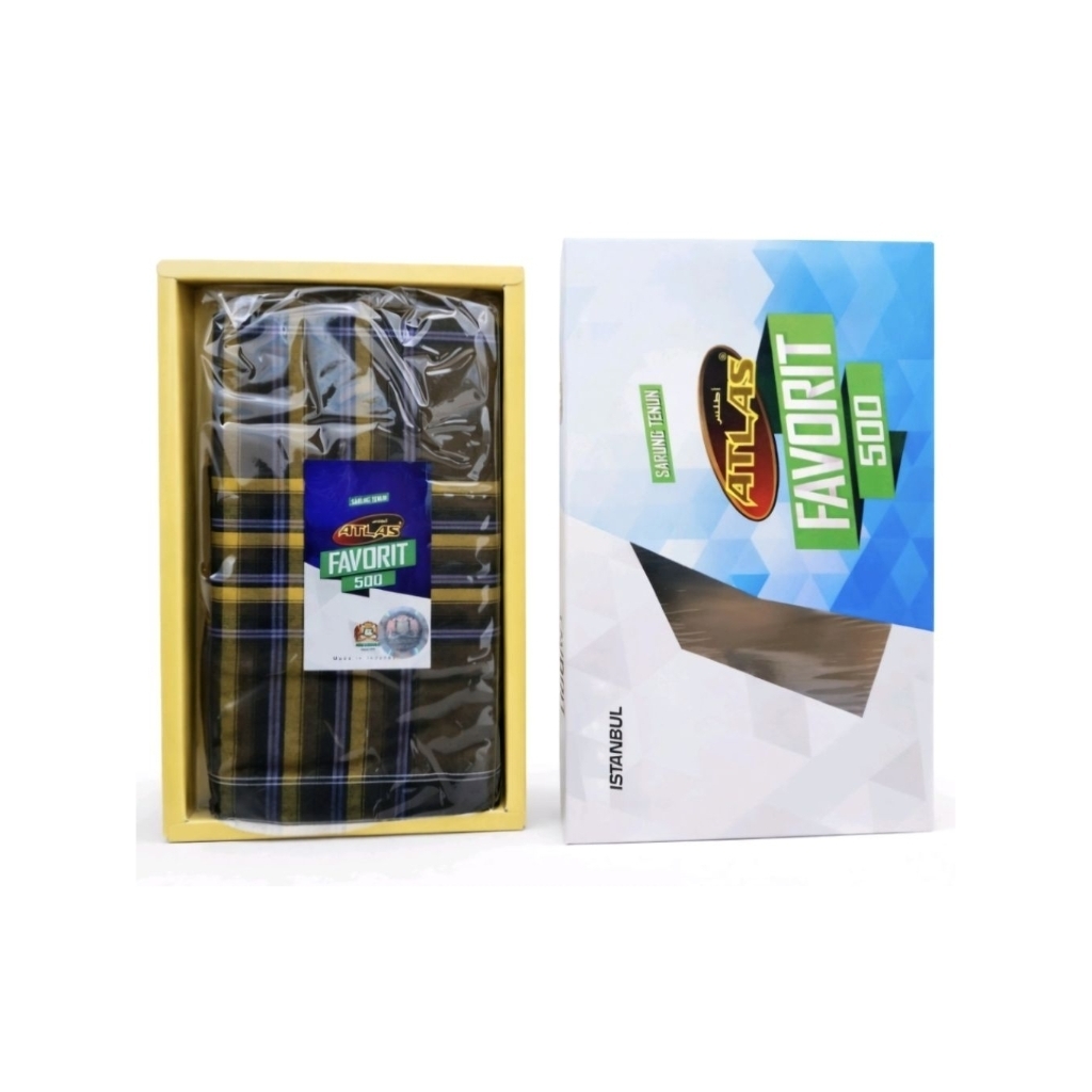 Sarung Atlas Favorit 500 Original | Sarung Tenun Motif Kotak