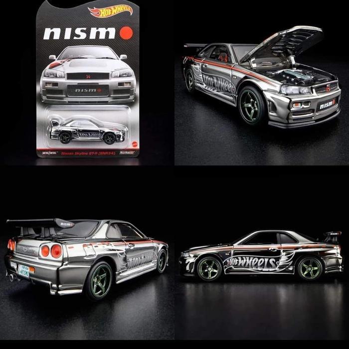 nissan skyline r34 nismo rlc chrome silver rare convention