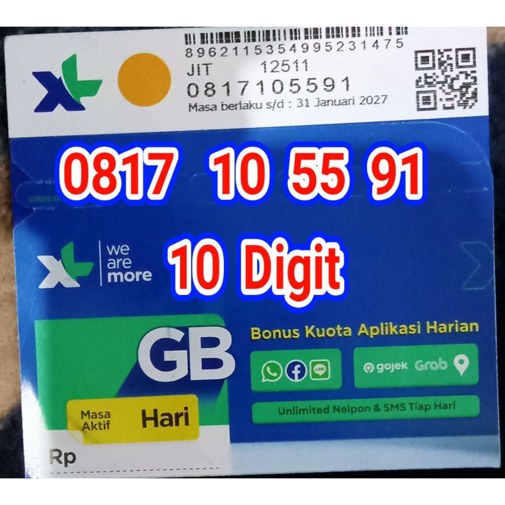 kartu perdana XL 10 digit,XL 10 digit