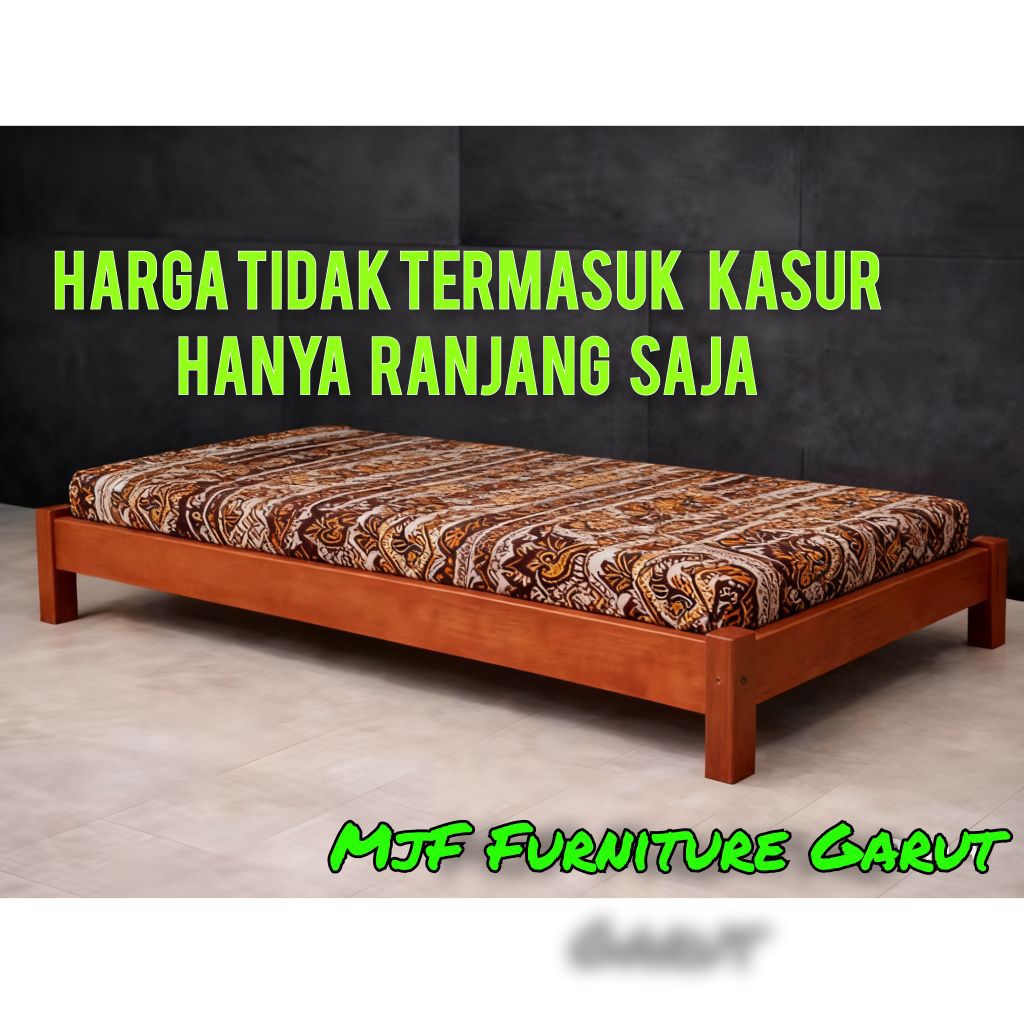 Dipan sorong 190x90x30cm/Tempat Tidur sorong bawah/Ranjang kayu sorong/Dipan kayu 200x90x30cm/Tempat