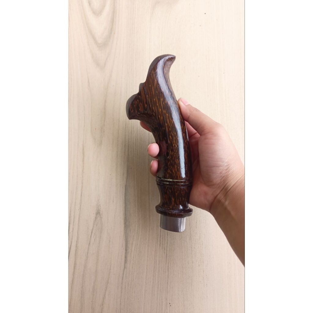 Gagang Golok Motif Mutu kayu Aren