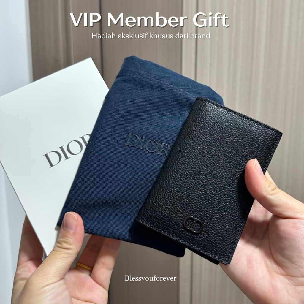 Limited Edition VIP Member Gift D Luxury Dompet Lipat Fold Wallet Pria Wanita Lengkap Box