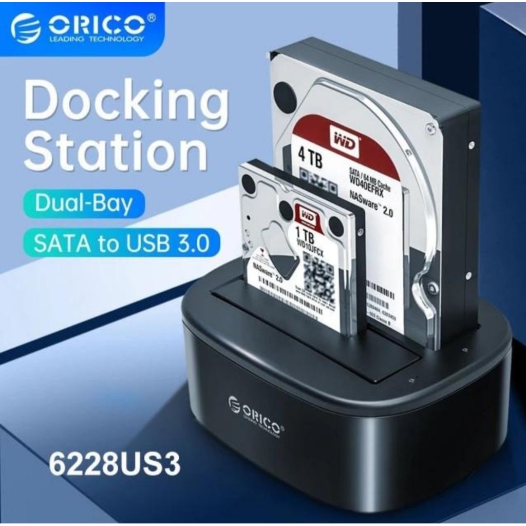 Orico 6228US3 2.5"/3.5" External HDD Docking Station