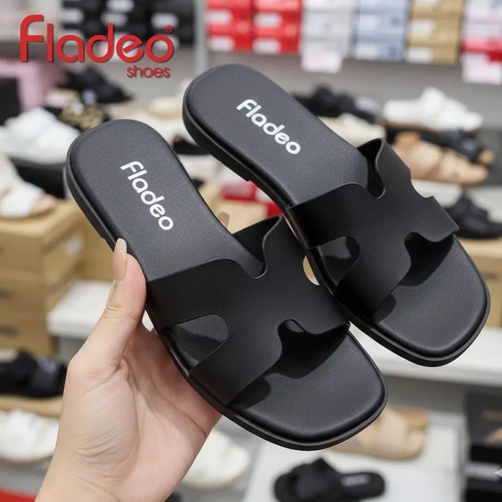 READYY.. Sandal Wanita Fladeo Sendal Wanita Slop Sol Karet Fladeo Sendals Sandal Fladeo Flat
