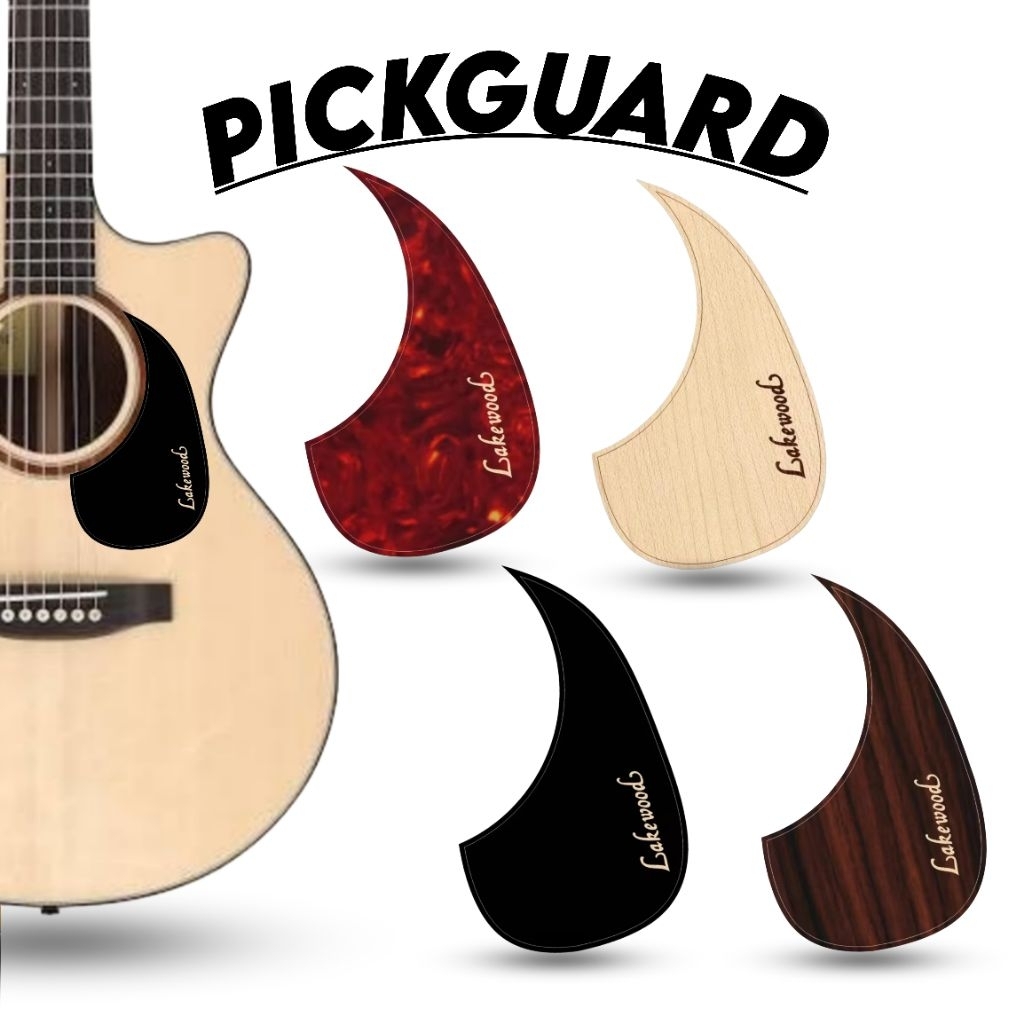 Sticker Pelindung Gitar - Pickguard Gitar LAKEWOOD